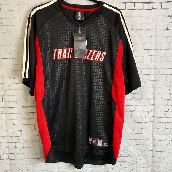 Official NBA NWT Trailblazers Shooting Shirt Jersey  L Portland Vintage 2000’s - Picture 1 of 16